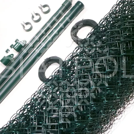 PVC-coated fencing mesh