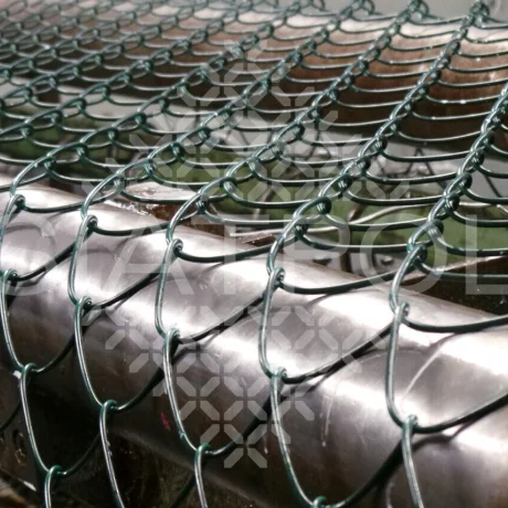 PVC-coated fencing mesh