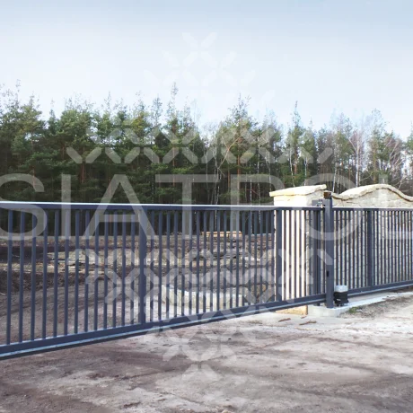 Galeria realizacji bram przesuwnych wypełnionych profilem